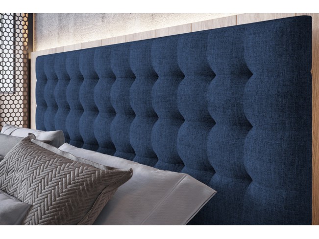 Łóżko tapicerowane Prato 160 Sawana 80 niebieski jeans