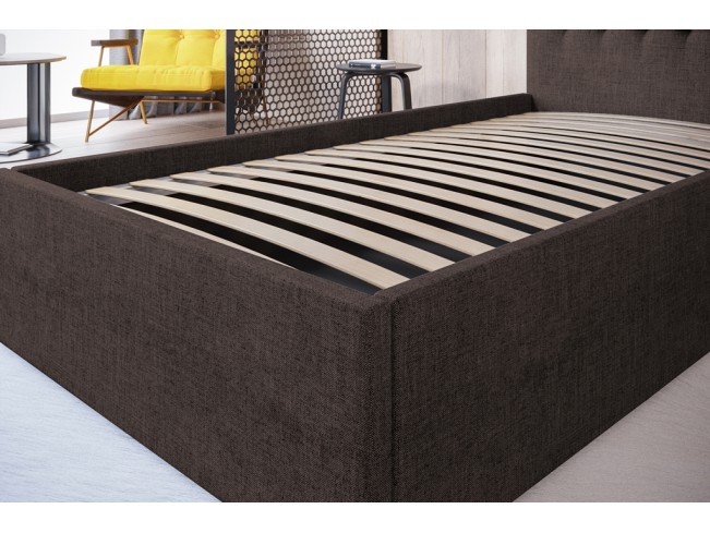 Łóżko tapicerowane Prato 120 Inari 24 mleczna czekolada