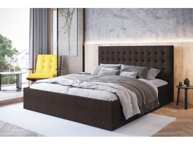 Łóżko tapicerowane Prato 160 Inari 24 mleczna czekolada