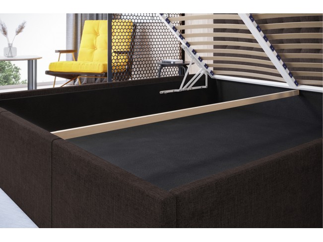 Łóżko tapicerowane Prato 160 Inari 24 mleczna czekolada