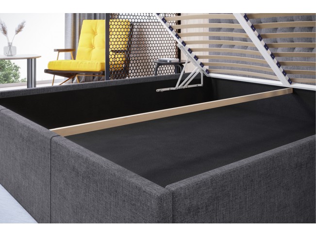 Łóżko tapicerowane Prato 140 Inari 91 jasny szary