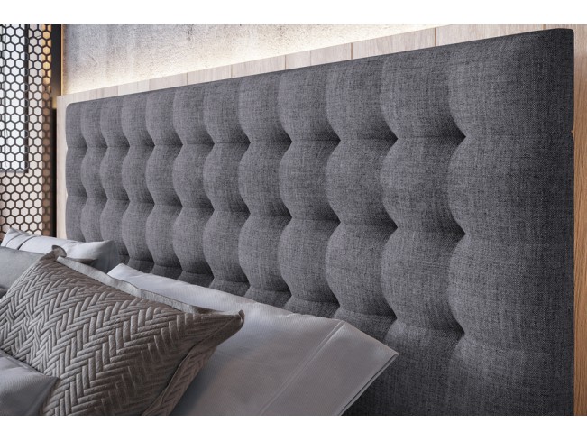 Łóżko tapicerowane Prato 180 Inari 91 jasny szary