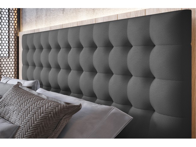 Łóżko tapicerowane Prato 160 Madryt 995 szary