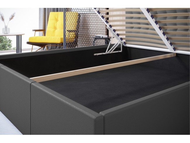 Łóżko tapicerowane Prato 180 Madryt 995 szary