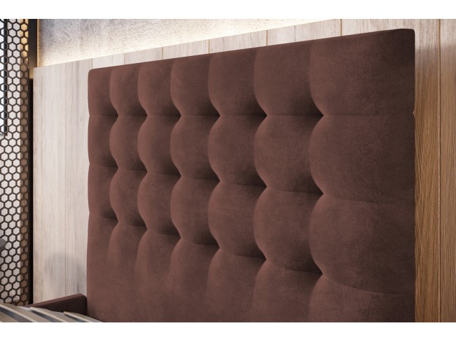 Łóżko tapicerowane Prato 80 Kronos 29 łososiowy