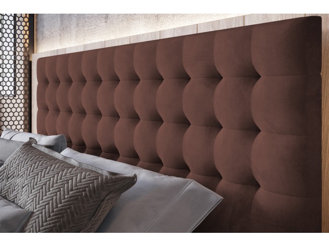 Łóżko tapicerowane Prato 140 Kronos 29 łososiowy