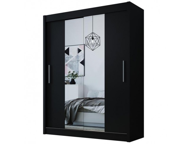 Szafa Doti 2 120 czarny mat - widok ogólny