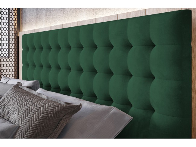 Łóżko tapicerowane Prato 180 Kronos 19 butelkowa zieleń