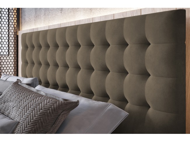 Łóżko tapicerowane Prato 160 Monolith 09 jasny brąz