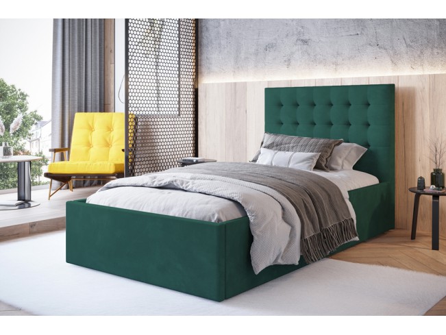Łóżko tapicerowane Prato 80 Monolith 37 zielony