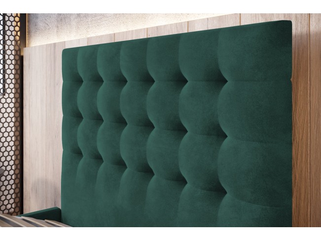 Łóżko tapicerowane Prato 90 Monolith 37 zielony