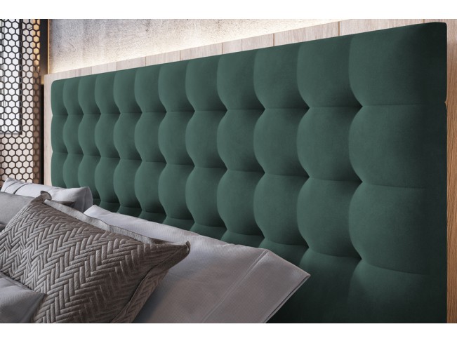Łóżko tapicerowane Prato 180 Monolith 37 zielony