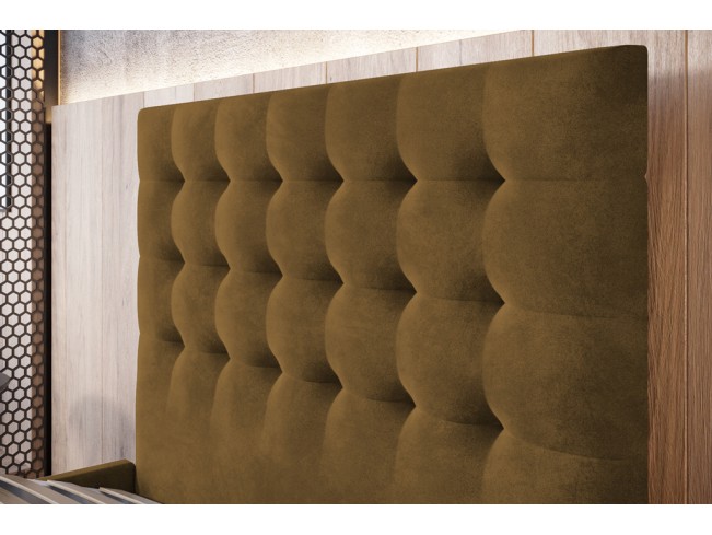 Łóżko tapicerowane Prato 90 Monolith 48 miodowy