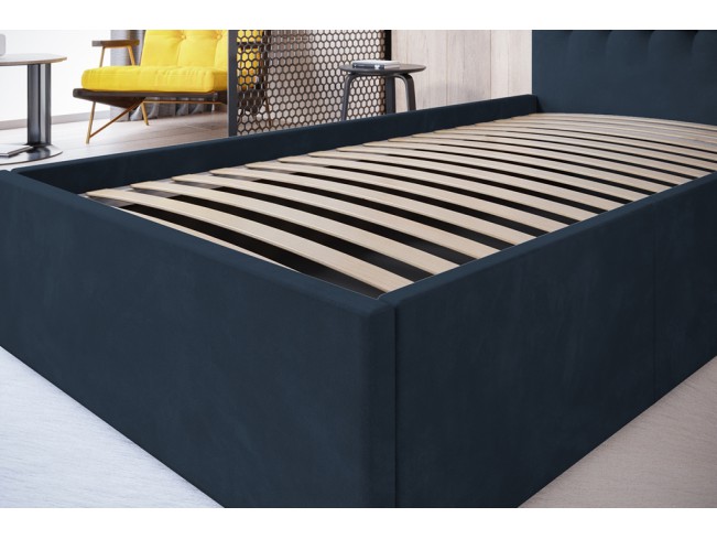 Łóżko tapicerowane Prato 80 Monolith 77 granatowy