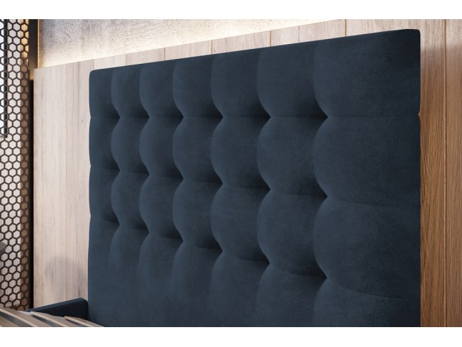 Łóżko tapicerowane Prato 120 Monolith 77 granatowy