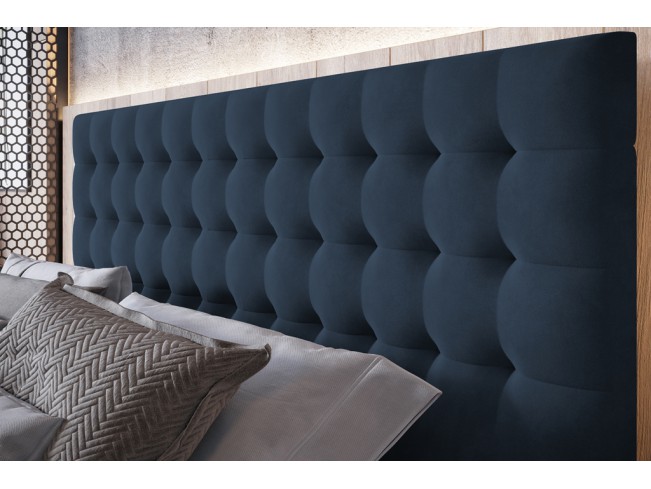 Łóżko tapicerowane Prato 160 Monolith 77 granatowy