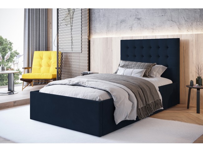 Łóżko tapicerowane Prato 80 Monolith 79 ciemny granat
