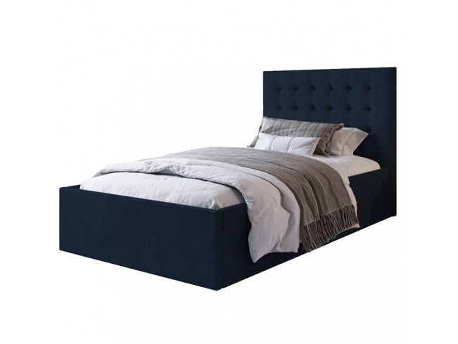 Łóżko tapicerowane Prato 80 Monolith 79 ciemny granat - widok z przodu