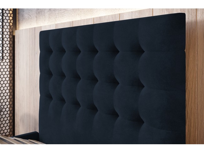 Łóżko tapicerowane Prato 120 Monolith 79 ciemny granat