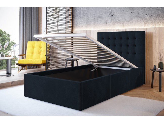 Łóżko tapicerowane Prato 120 Monolith 79 ciemny granat