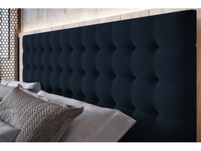 Łóżko tapicerowane Prato 160 Monolith 79 ciemny granat