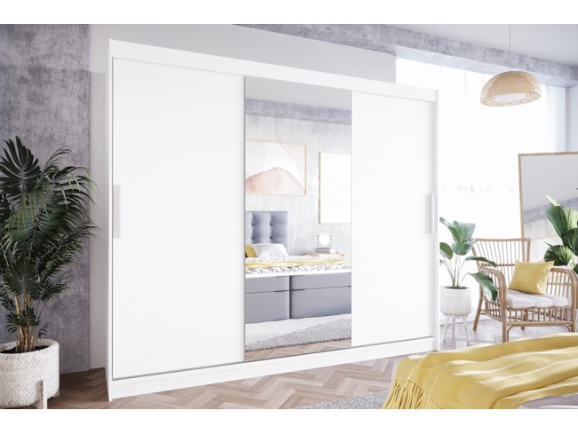 Szafa przesuwna Lolo I biały mat 250 cm