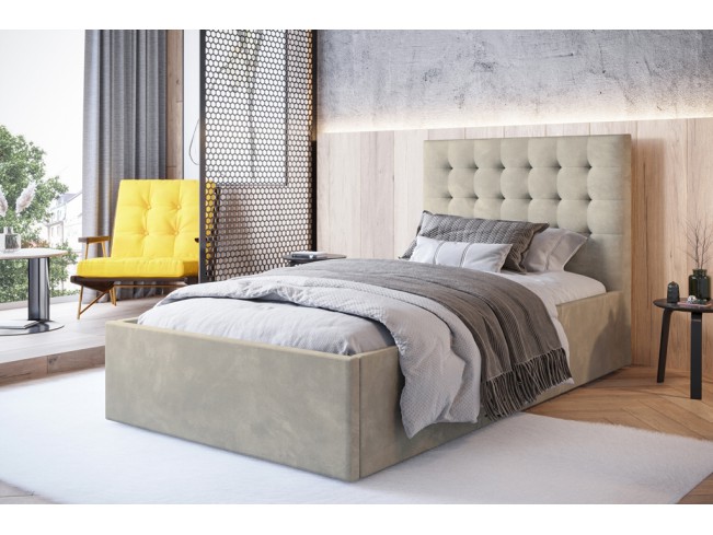 Łóżko tapicerowane Prato 90 Monolith 02 ecru