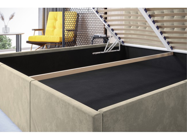 Łóżko tapicerowane Prato 160 Monolith 02 ecru