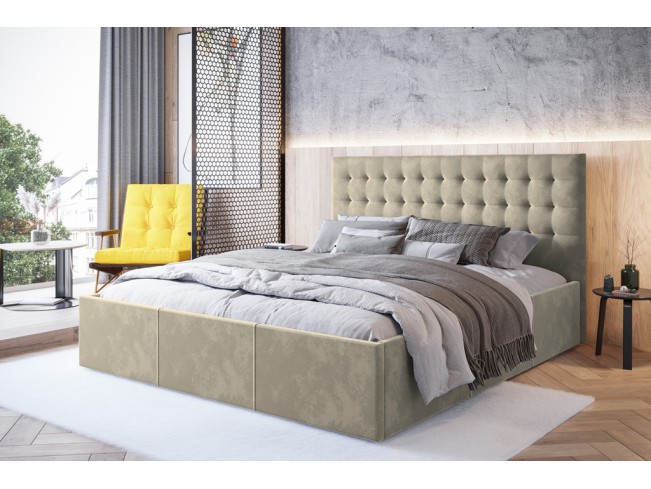 Łóżko tapicerowane Prato 180 Monolith 02 ecru