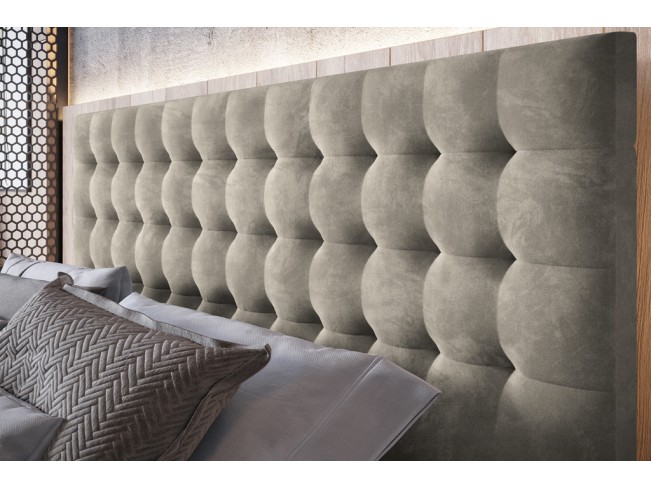 Łóżko tapicerowane Prato 140 Riviera 21 jasny beż