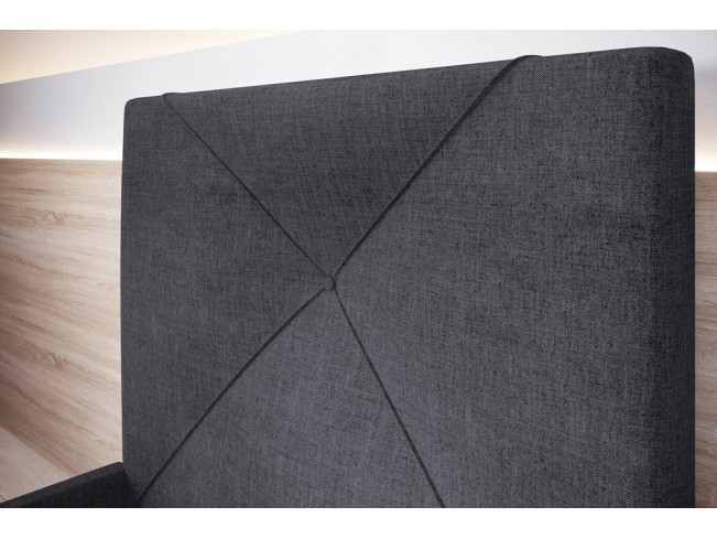 Łóżko tapicerowane Rino 80 Sawana 05 szary