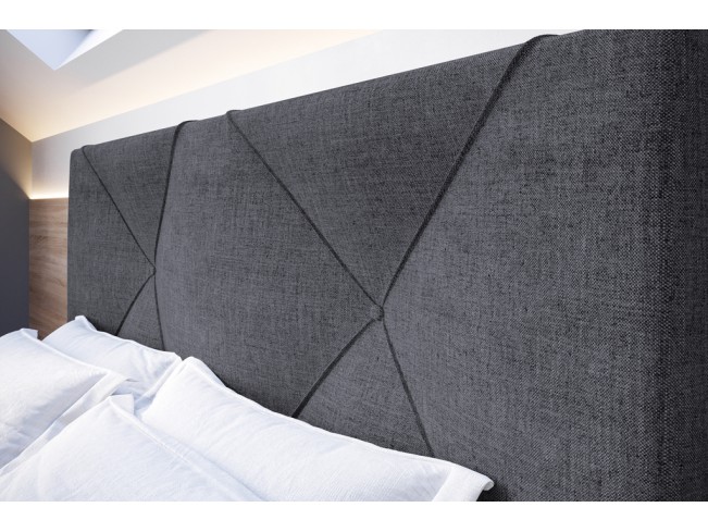 Łóżko tapicerowane Rino 180 Sawana 05 szary