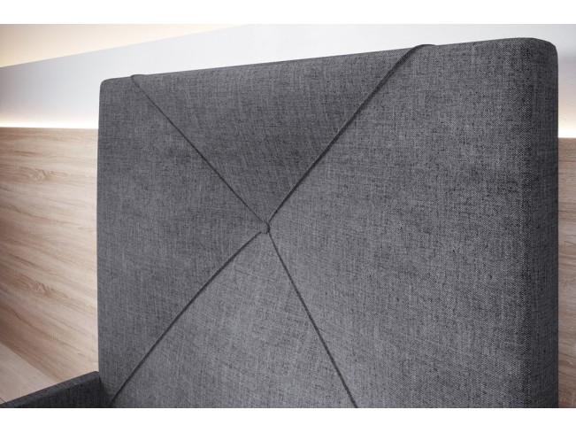 Łóżko tapicerowane Rino 120 Sawana 21 jasny szary