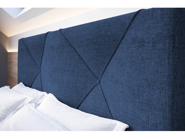 Łóżko tapicerowane Rino 160 Sawana 80 niebieski jeans