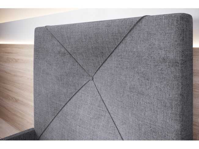 Łóżko tapicerowane Rino 90 Inari 91 jasny szary