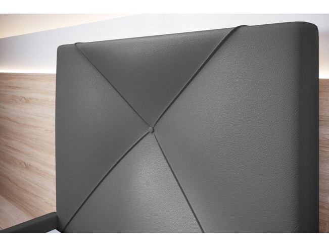 Łóżko tapicerowane Rino 120 Madryt 995 szary