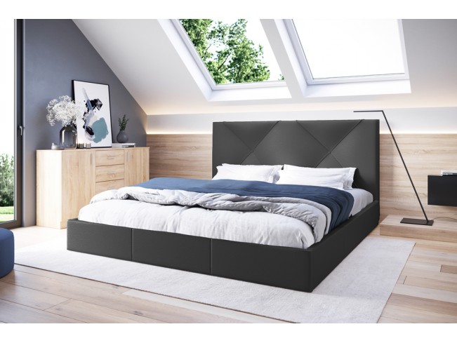 Łóżko tapicerowane Rino 180 Madryt 995 szary