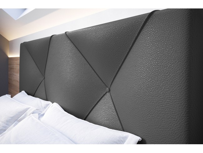 Łóżko tapicerowane Rino 180 Madryt 995 szary