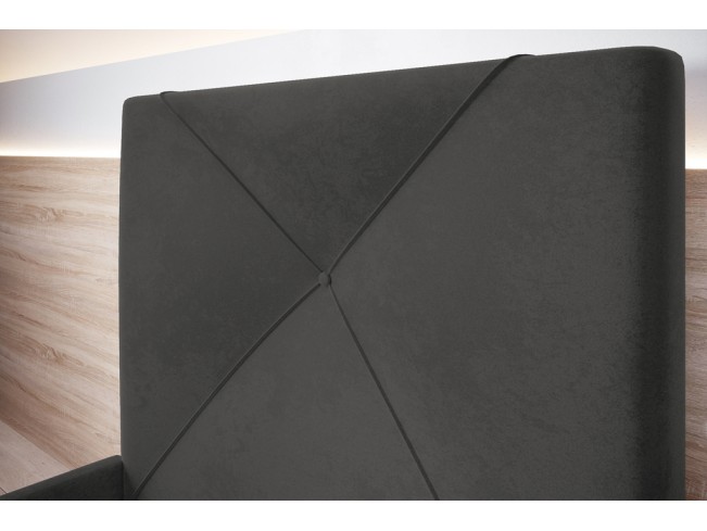 Łóżko tapicerowane Rino 120 Kronos 22 stalowy