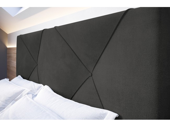 Łóżko tapicerowane Rino 180 Kronos 22 stalowy