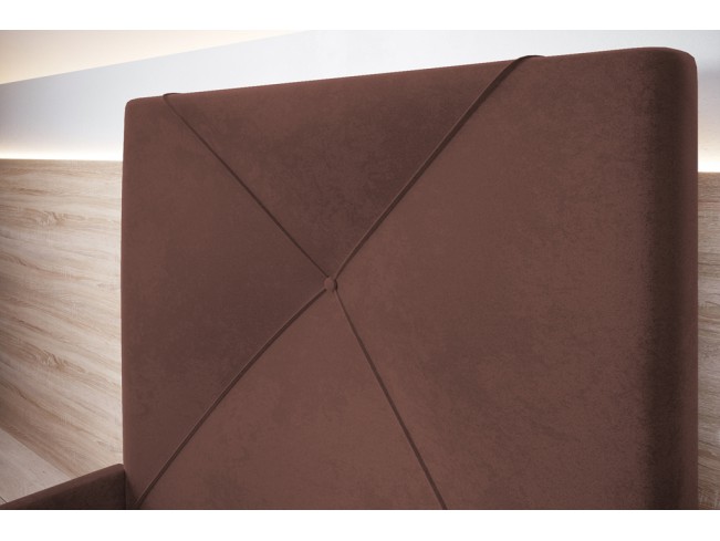Łóżko tapicerowane Rino 120 Kronos 29 łososiowy