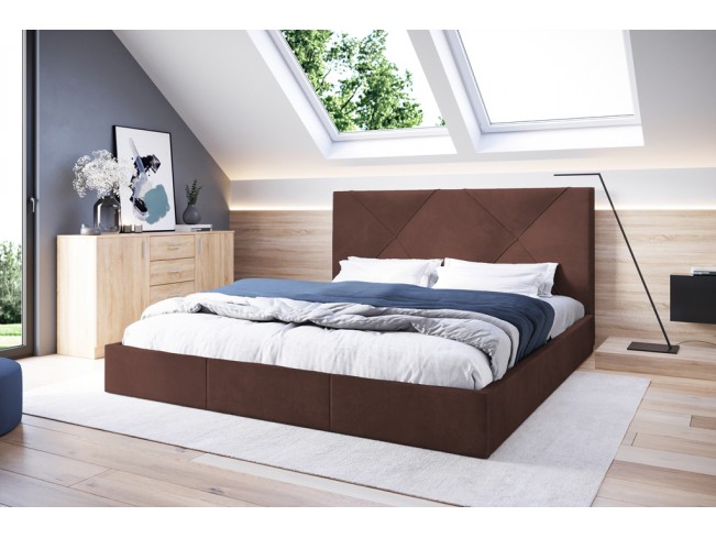 Łóżko tapicerowane Rino 160 Kronos 29 łososiowy