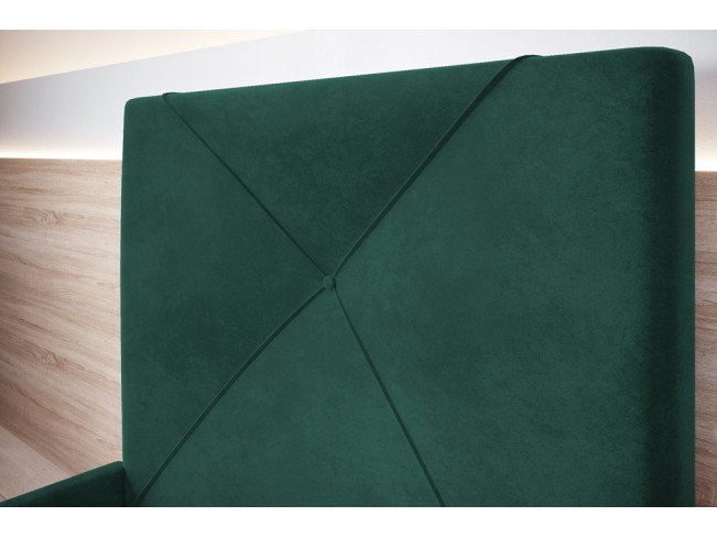 Łóżko tapicerowane Rino 120 Monolith 37 zielony