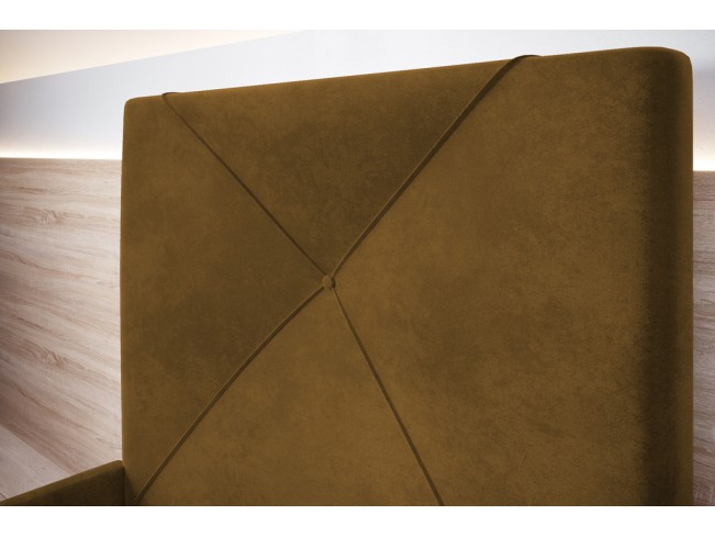 Łóżko tapicerowane Rino 80 Monolith 48 miodowy