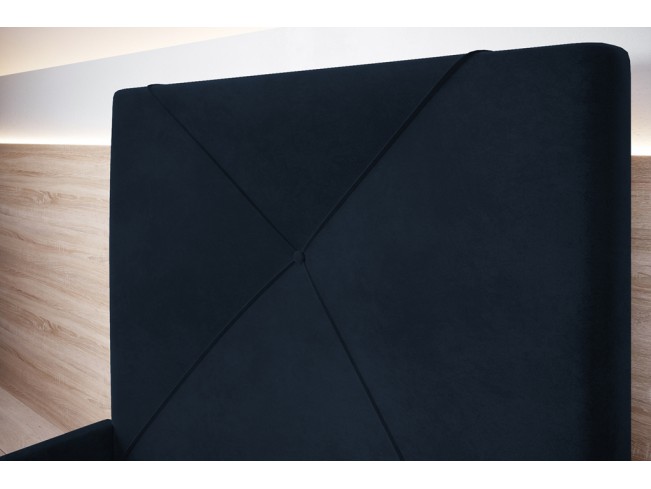 Łóżko tapicerowane Rino 80 Monolith 79 ciemny granat