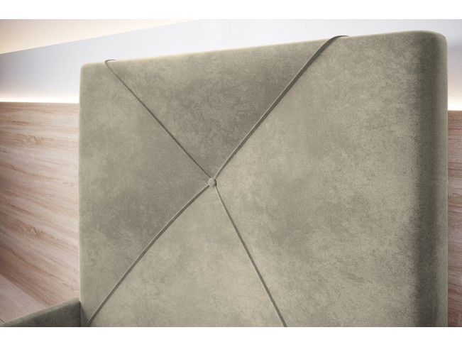 Łóżko tapicerowane Rino 120 Monolith 02 ecru