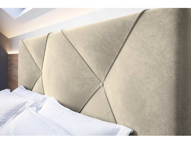 Łóżko tapicerowane Rino 180 Monolith 02 ecru