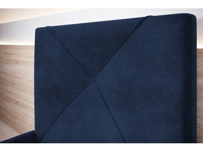 Łóżko tapicerowane Rino 80 Riviera 81 granatowy