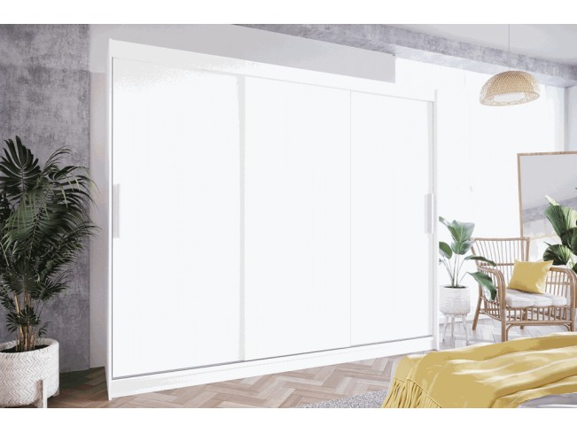 Szafa przesuwna Lolo II biały mat 250 cm