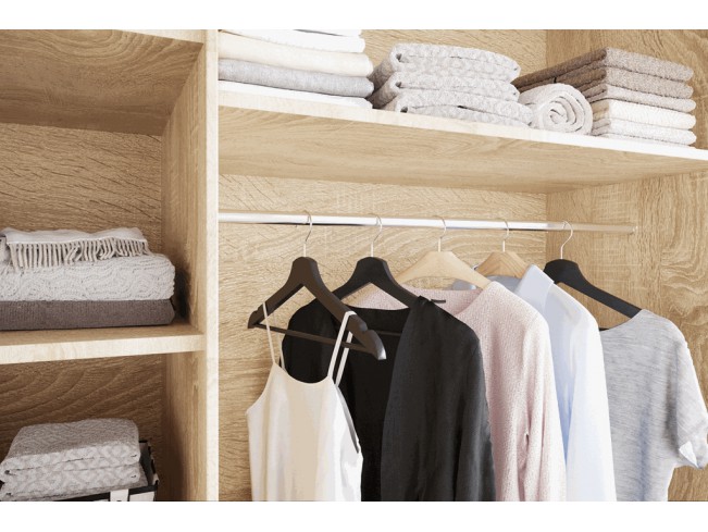 Szafa przesuwna Lolo II sonoma/biały mat 250 cm